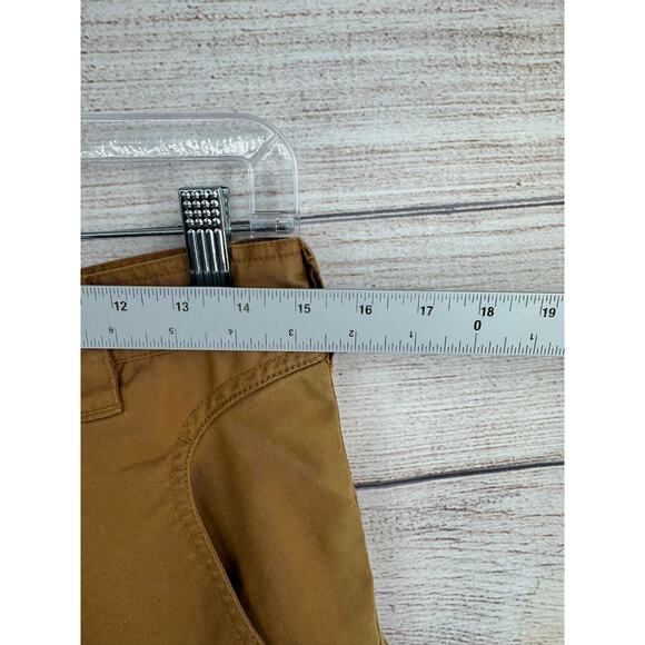 prAna Breathe Roll Tab Hem Hiking Pants Mens Small Brown Beige - Picture 11 of 12